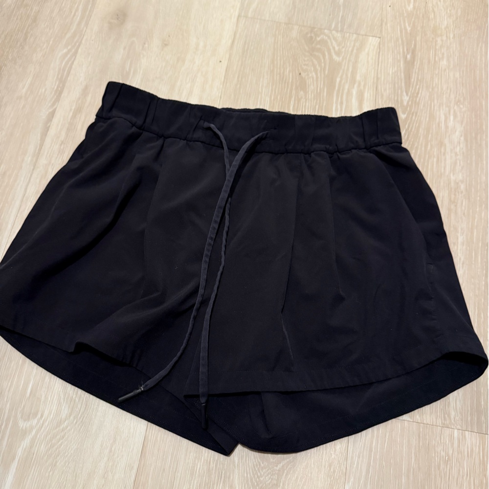lululemon athletica Black On the Fly Athletic Shorts